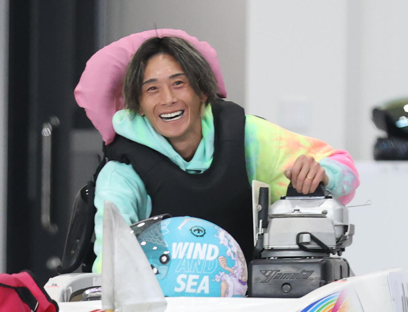 ドリーム戦1枠の峰竜太。地元水面で負けるわけにはいかない（撮影・梅根麻紀）