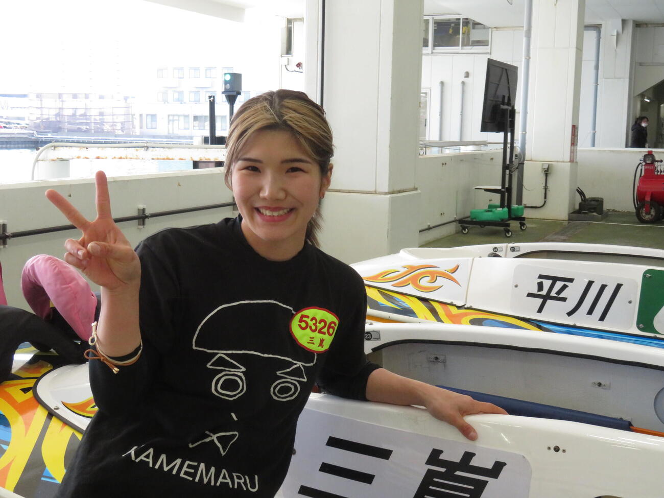 初日6Rでまくり快勝した三嶌さらら
