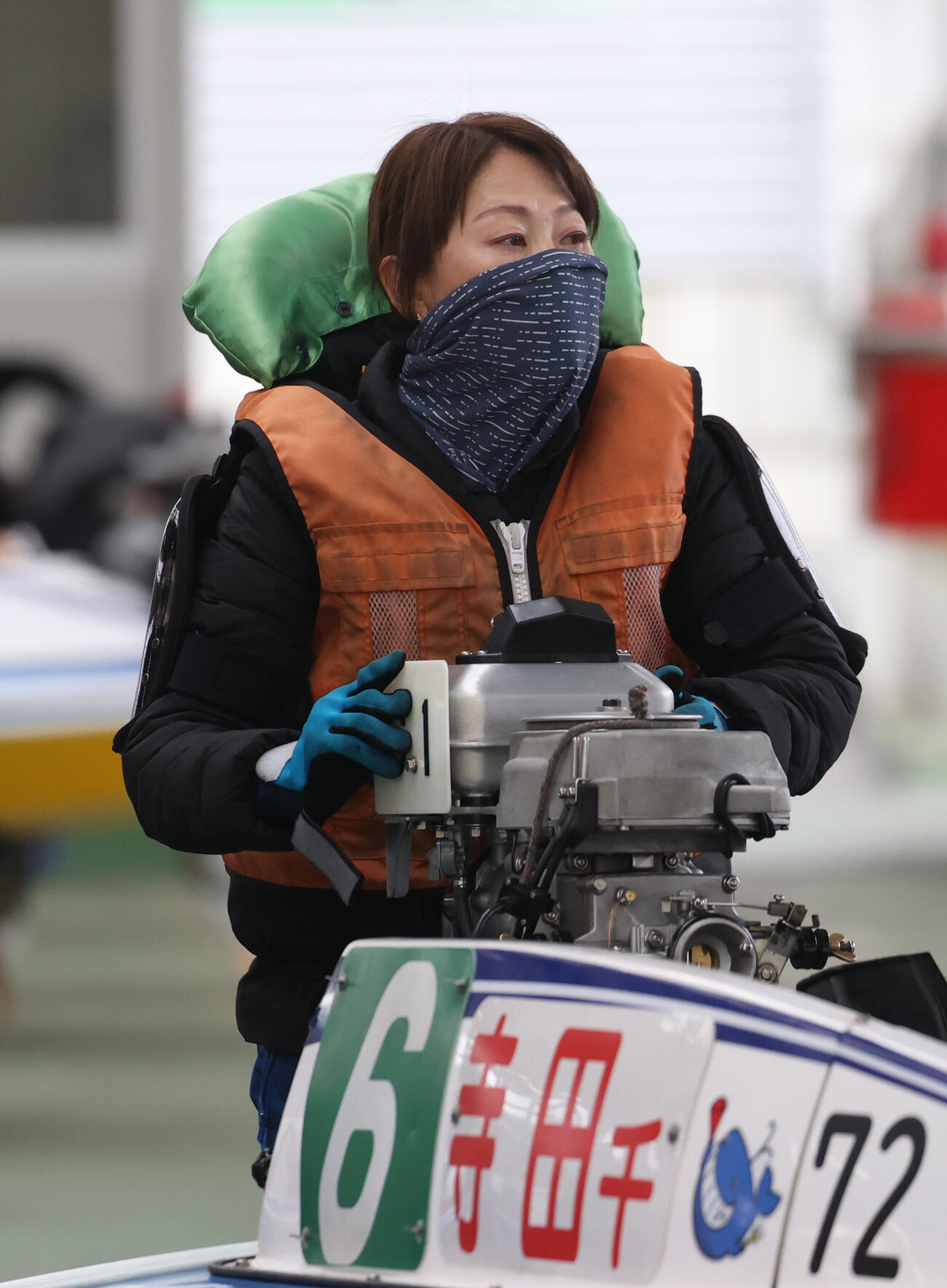 約1カ月ぶり、久しぶりのレース臨む寺田千恵（撮影・柴田隆二）