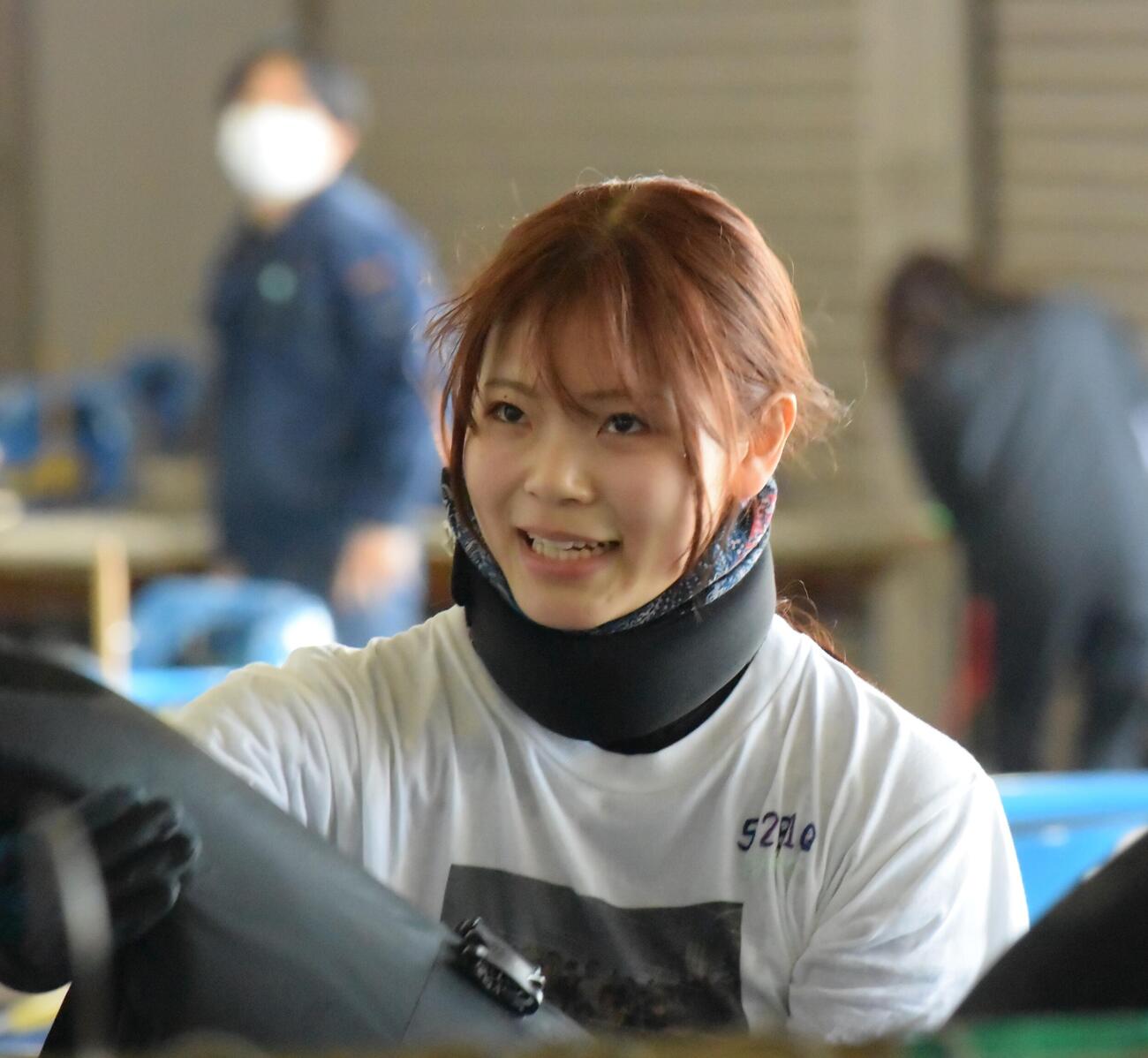 新鋭井上遥妃が攻めに徹する