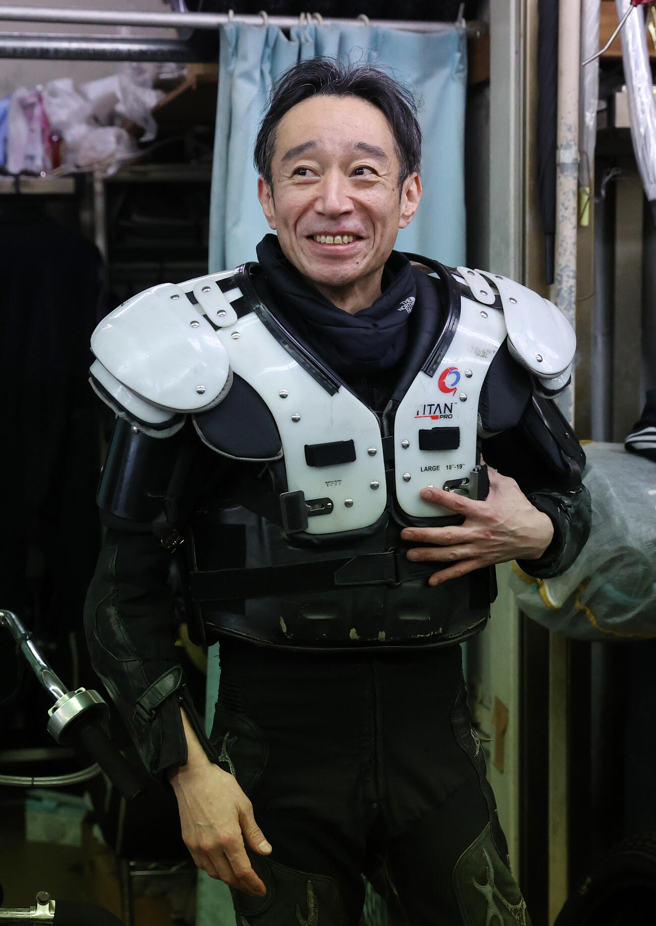 予選8Rで2着の永井大介（撮影・柴田隆二）