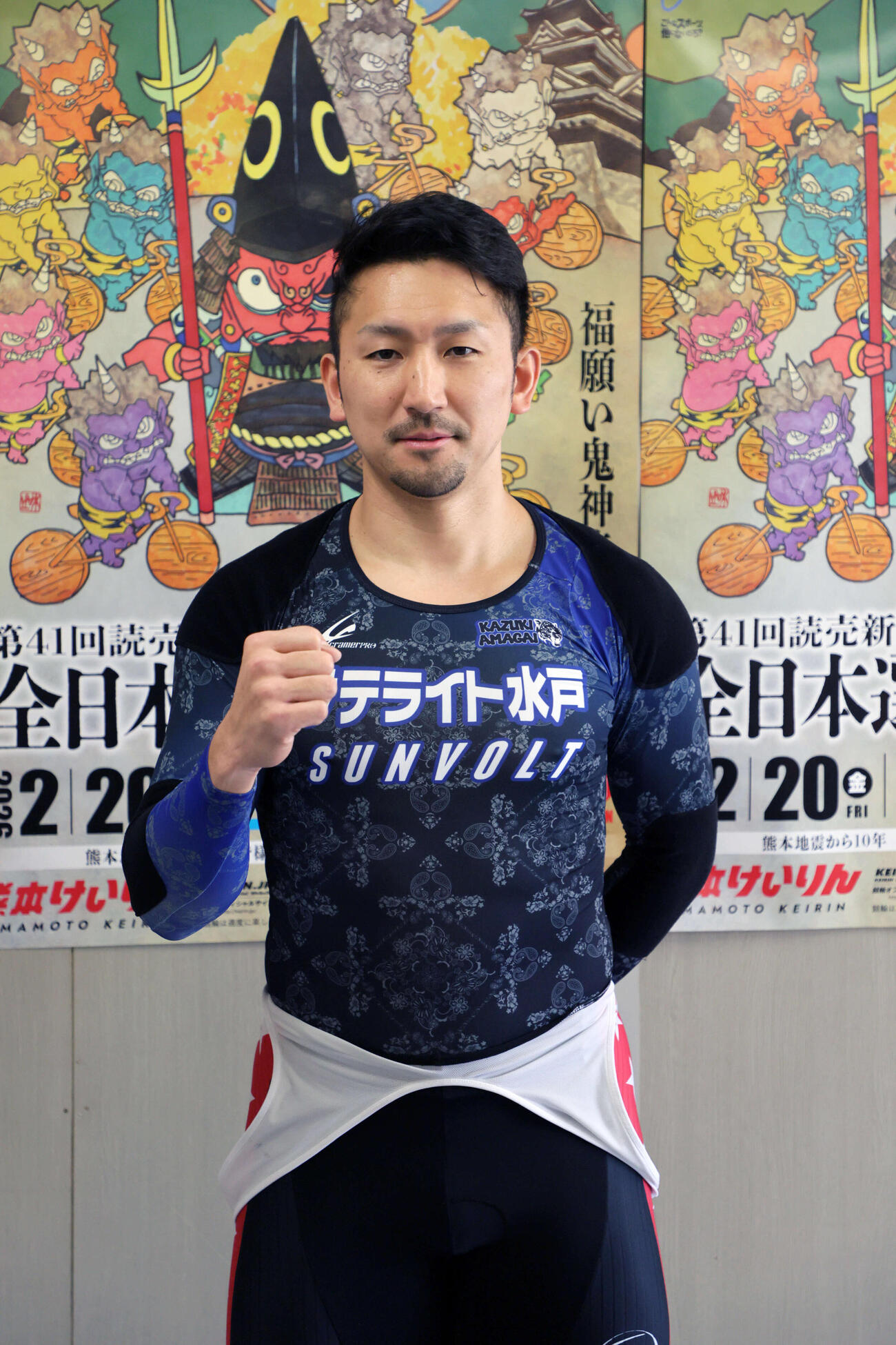 熊本4Rで2着となった雨谷一樹（撮影・宮崎幸一）