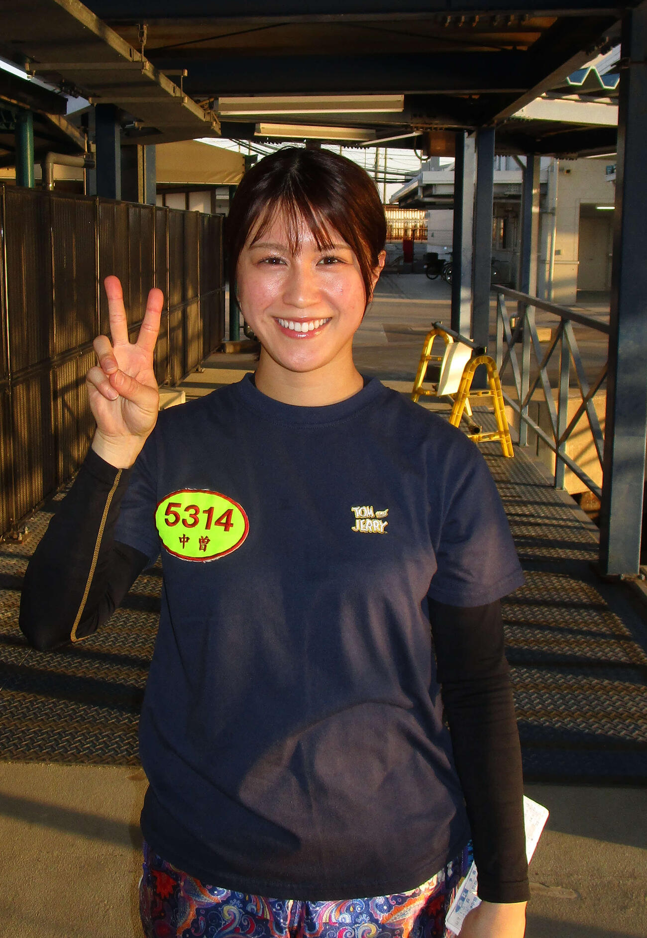 初日に好レースを見せ、Vサインの中曽瑠華