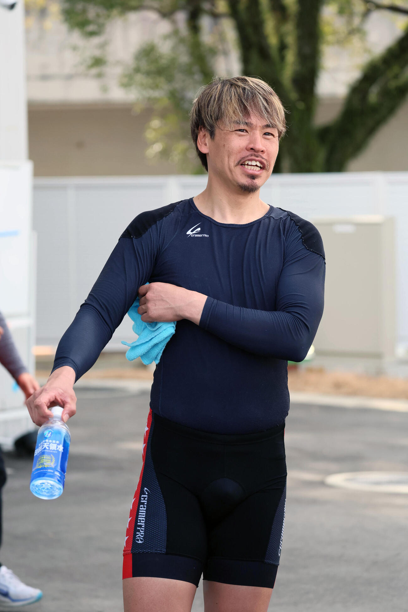 熊本3Rを制して笑顔を見せる浅井康太（撮影・宮崎幸一）（撮影・宮崎幸一）