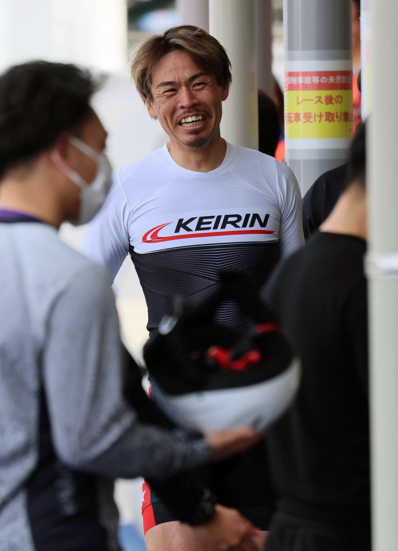 熊本3Rを制して笑顔を見せる浅井康太（撮影・宮崎幸一）（撮影・宮崎幸一）