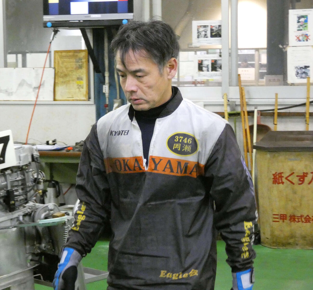 岡瀬正人が予選を突破し準優へと駒を進めた（撮影・前原一樹）