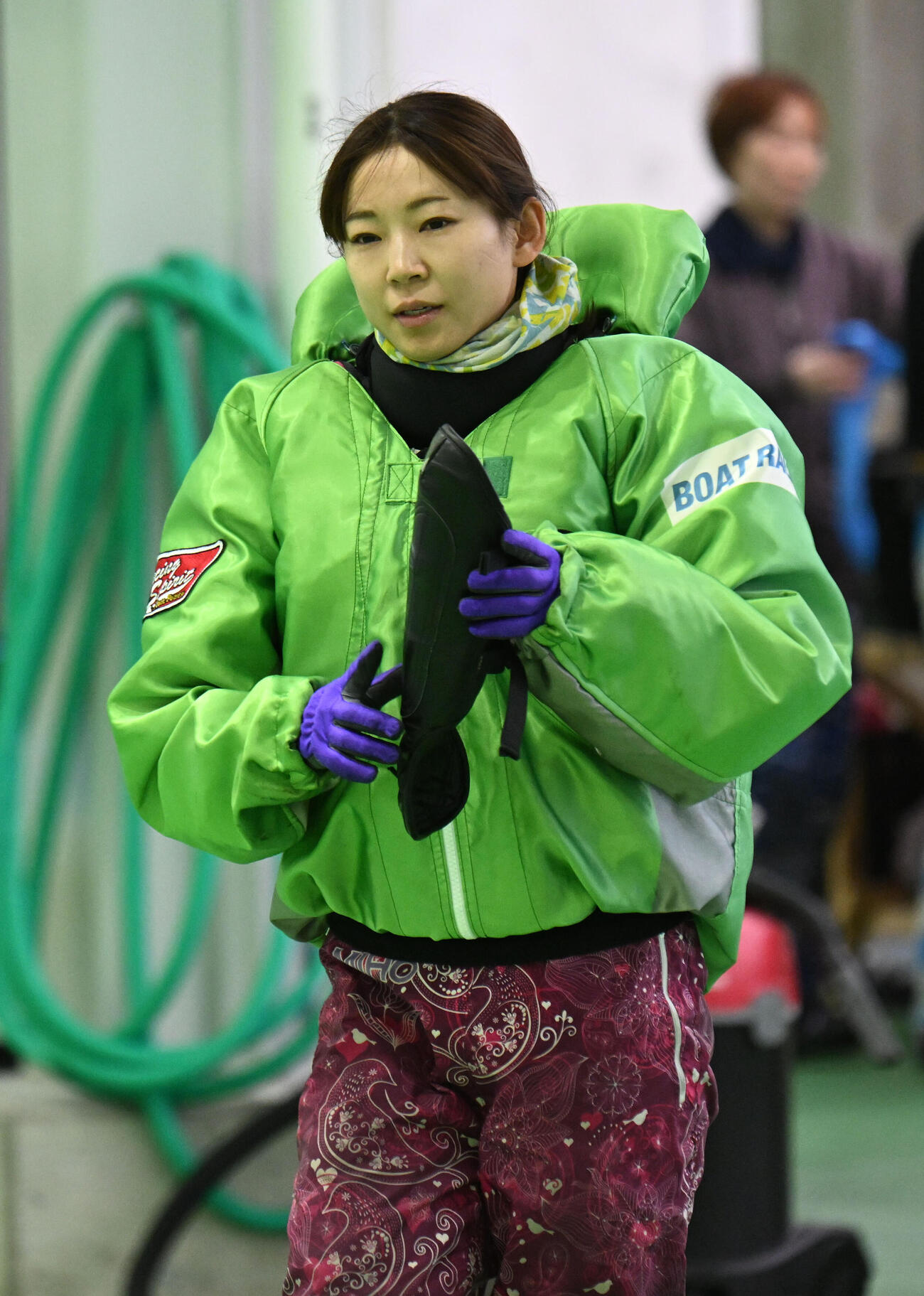 フライングで賞典除外となった守屋美穂（撮影・和賀正仁）