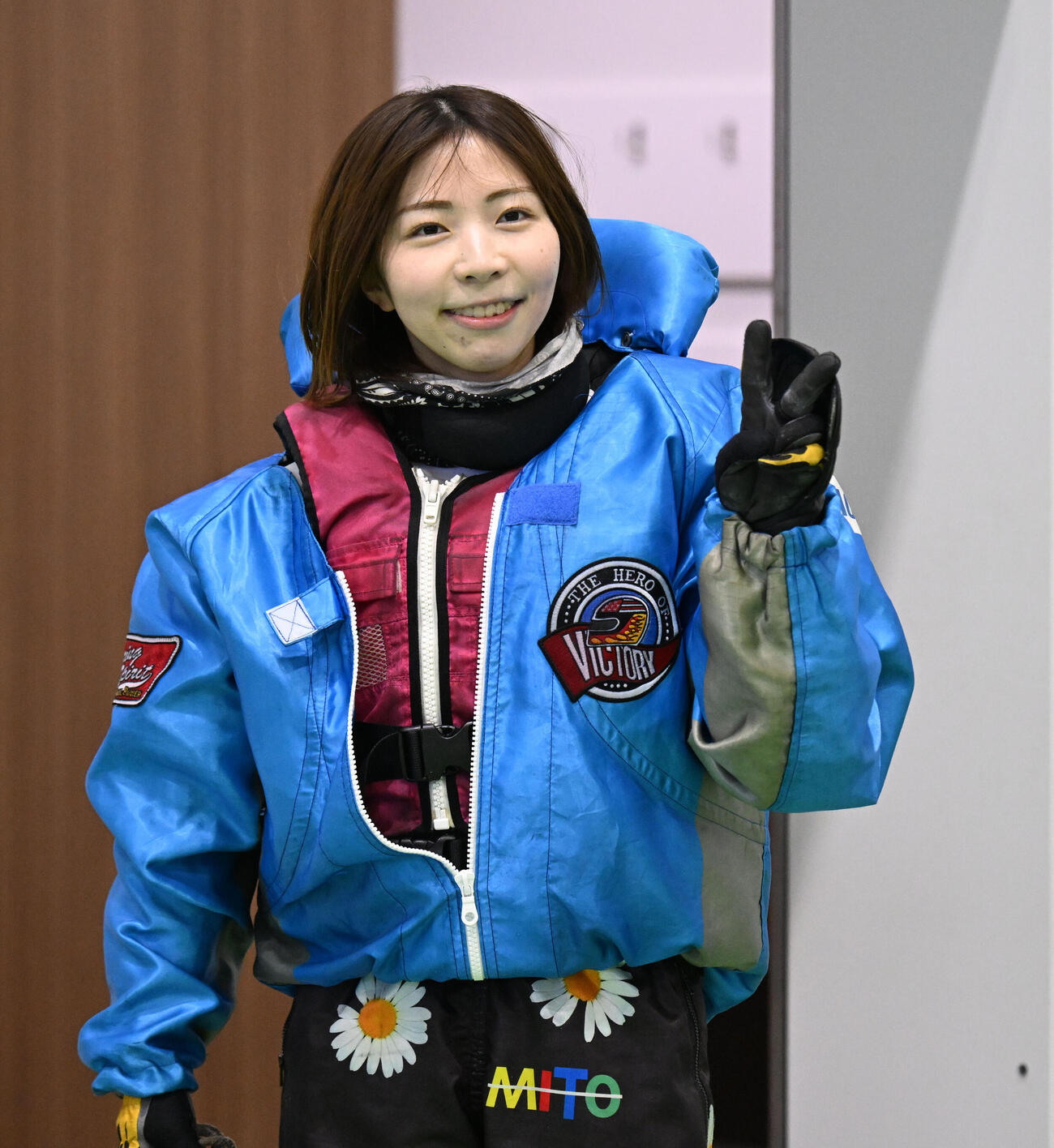 鳴門3RでG1初勝利を挙げた井上未都（撮影・和賀正仁）