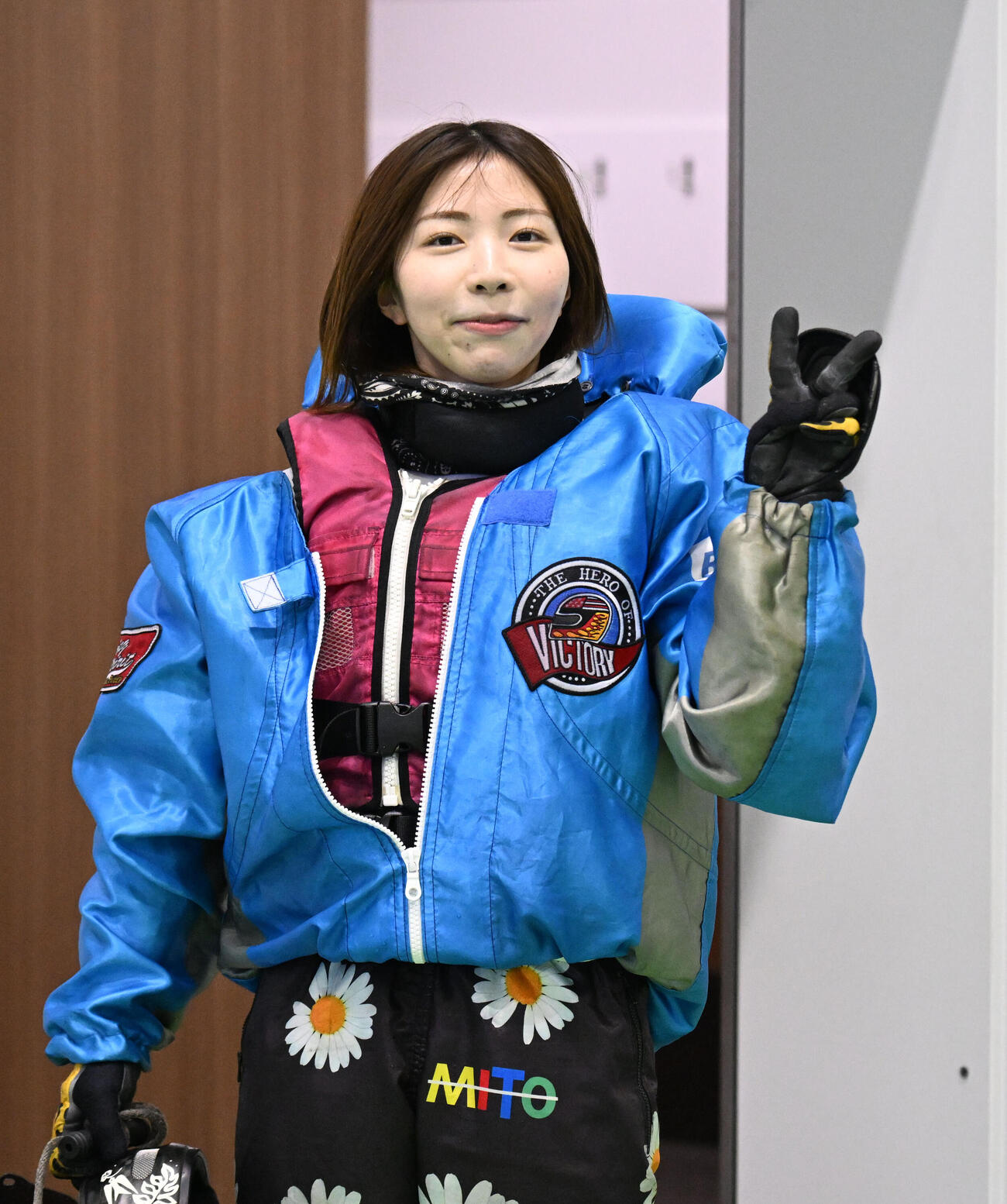 鳴門3RでG1初勝利を挙げた井上未都（撮影・和賀正仁）