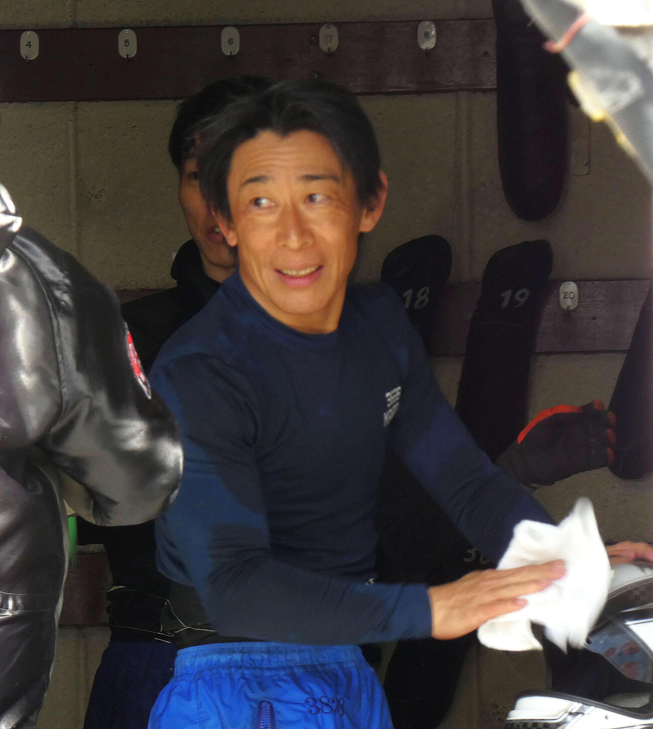 地元の明石正之が12R優勝戦1枠を手にした（撮影・前原一樹）
