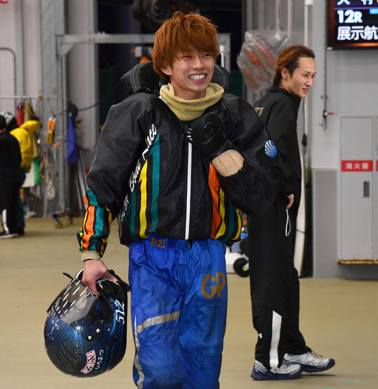 G1海の王者決定戦5日目　11R準優勝戦、1着で優出を決めた5121定松勇樹（撮影・岩下翔太）