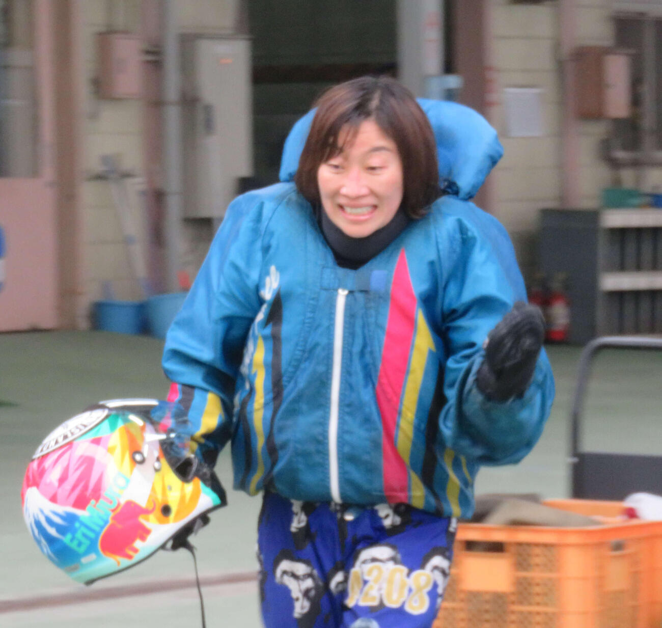 三浦永理は準優10Rを差し切り、会心のガッツポーズ