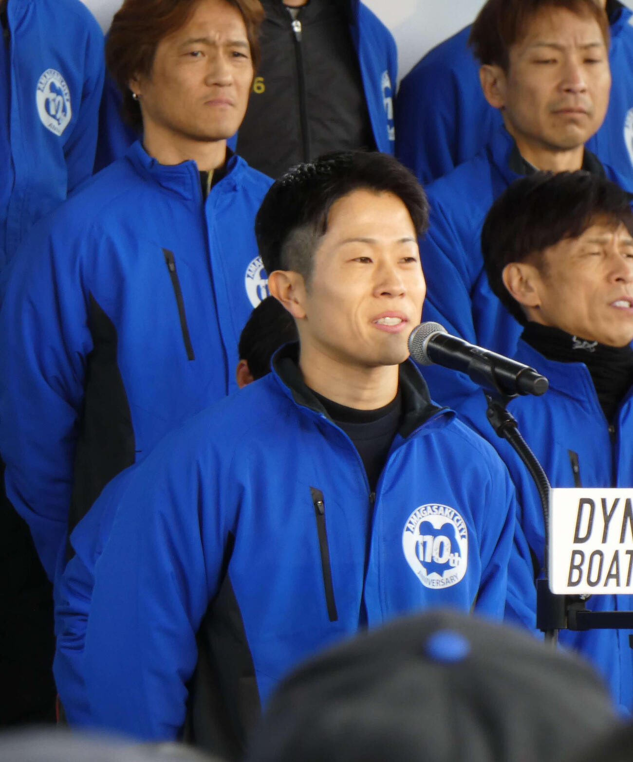 山下大輝が選手宣誓を担当した（撮影・前原一樹）