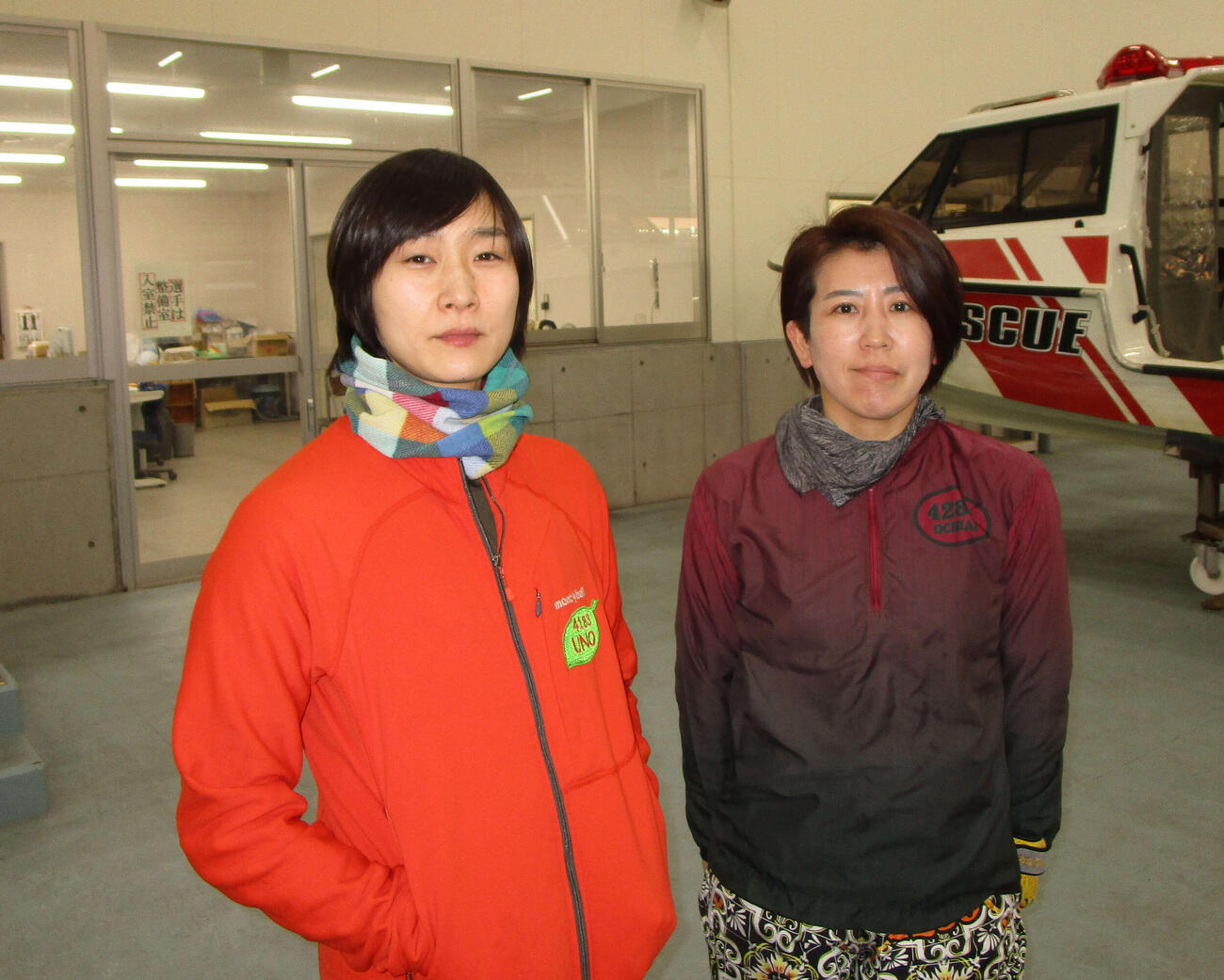 ともに3日目に2勝目を挙げた宇野弥生（左）と落合直子