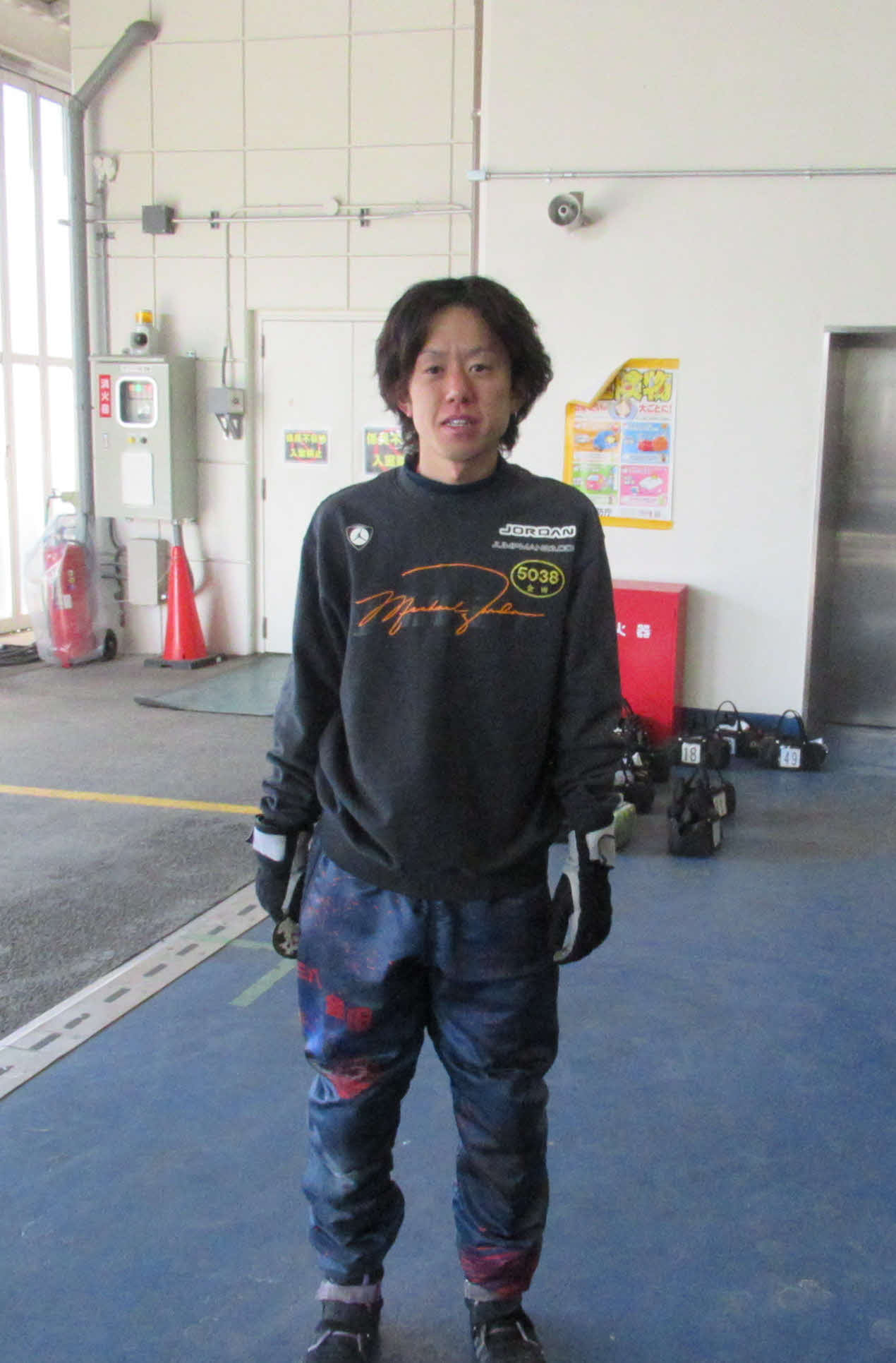 伸び型を好む金田智博は「自分の中ではまだまだ伸びが足りない」と相棒68号機に辛口評価