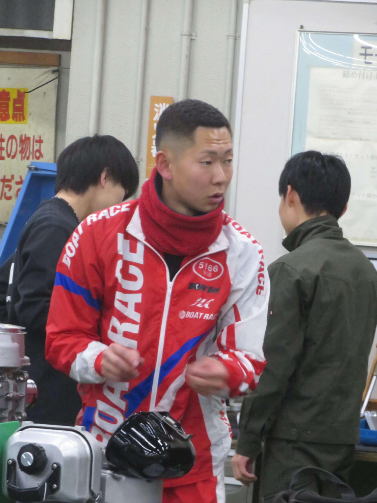 本体整備でパワーアップを図る仲道大輔