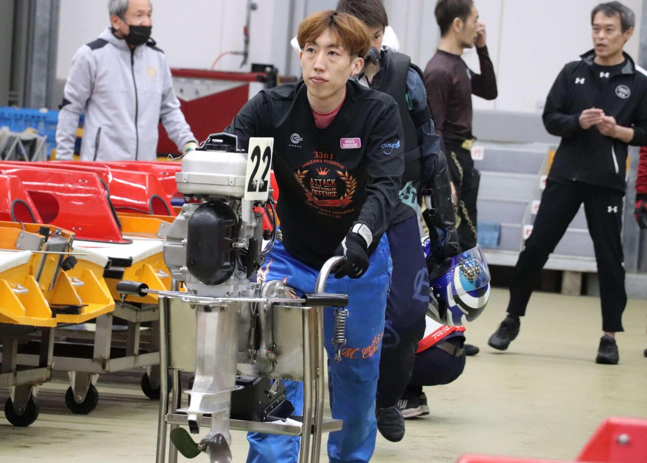 昨年2月以来の当地参戦の尾上雅也が見せ場を作る