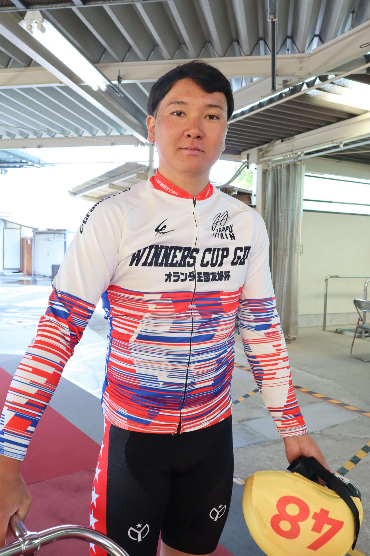 甲斐俊祐が師匠の前で成長した姿を見せる（撮影・音無剛）