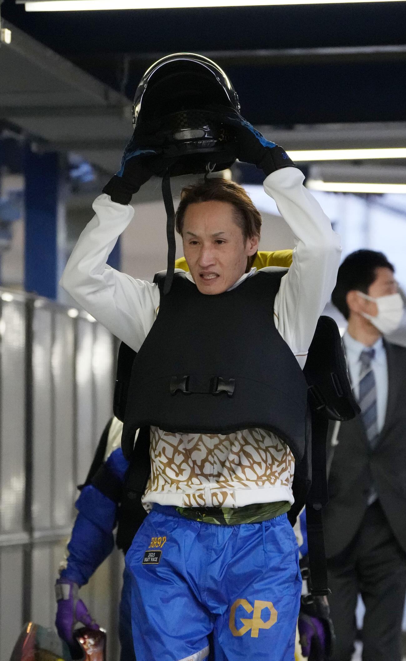 第61回ボートレースクラシック「前検日」　白井英治（3897）（撮影・森本幸一）