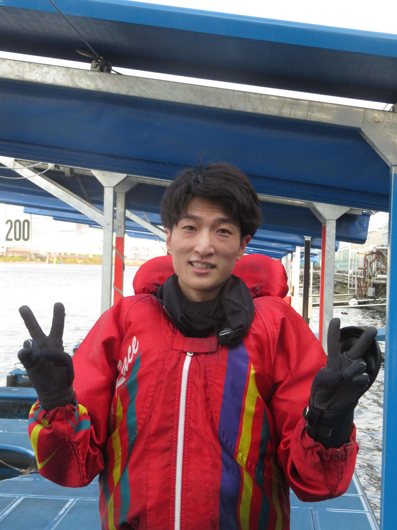 鮮やかなまくり差しで戸田2度目の優勝を決めた原田才一郎