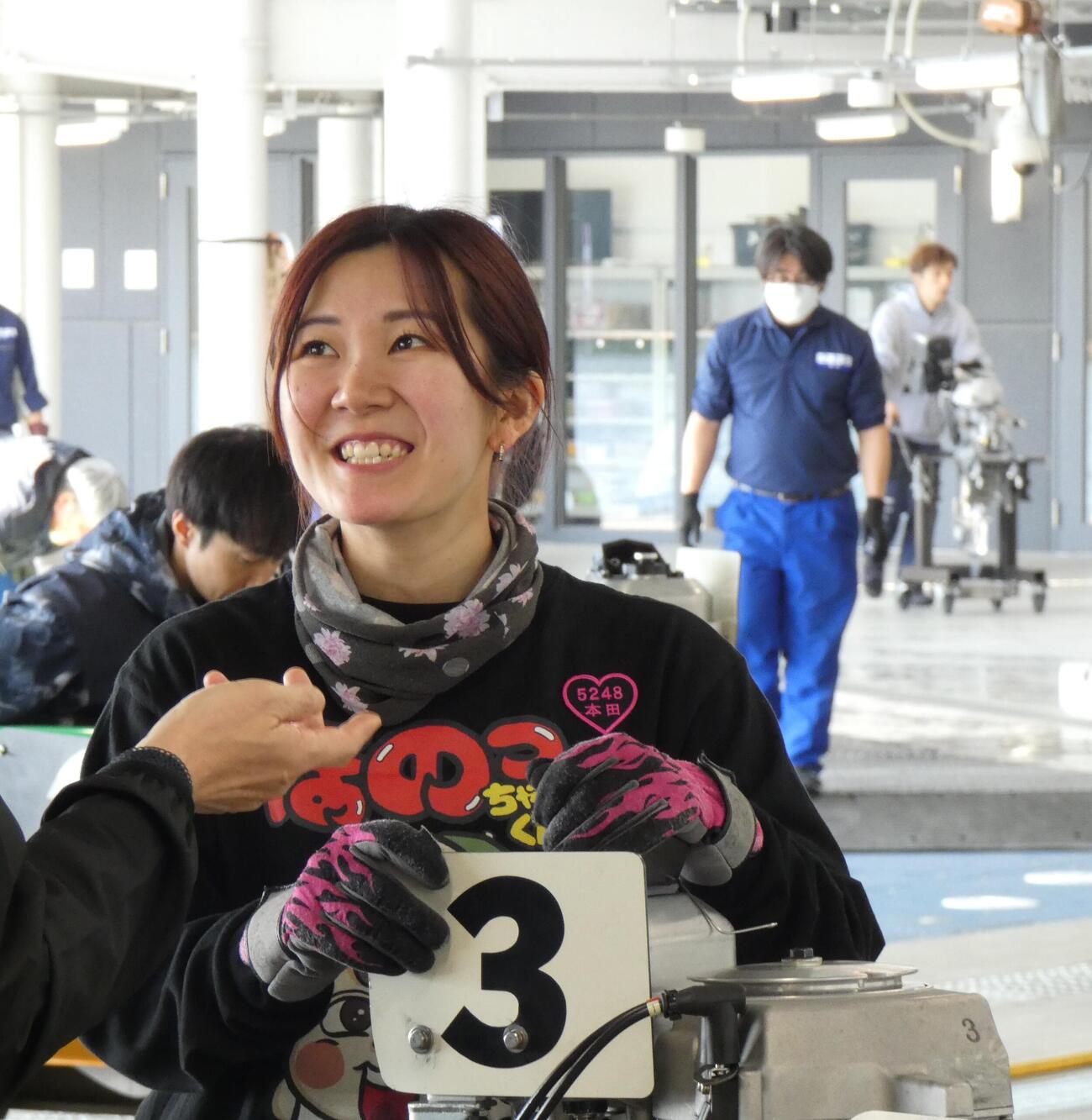 本田愛が人生初のチルト2度でのレースを見せた（撮影・前原一樹）