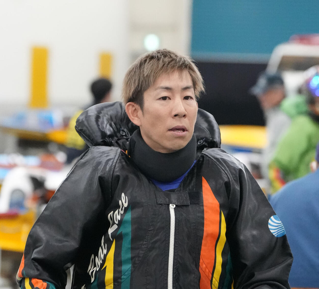 10R、2着となり明日の優勝戦へ進む大上卓人（撮影・森本幸一）