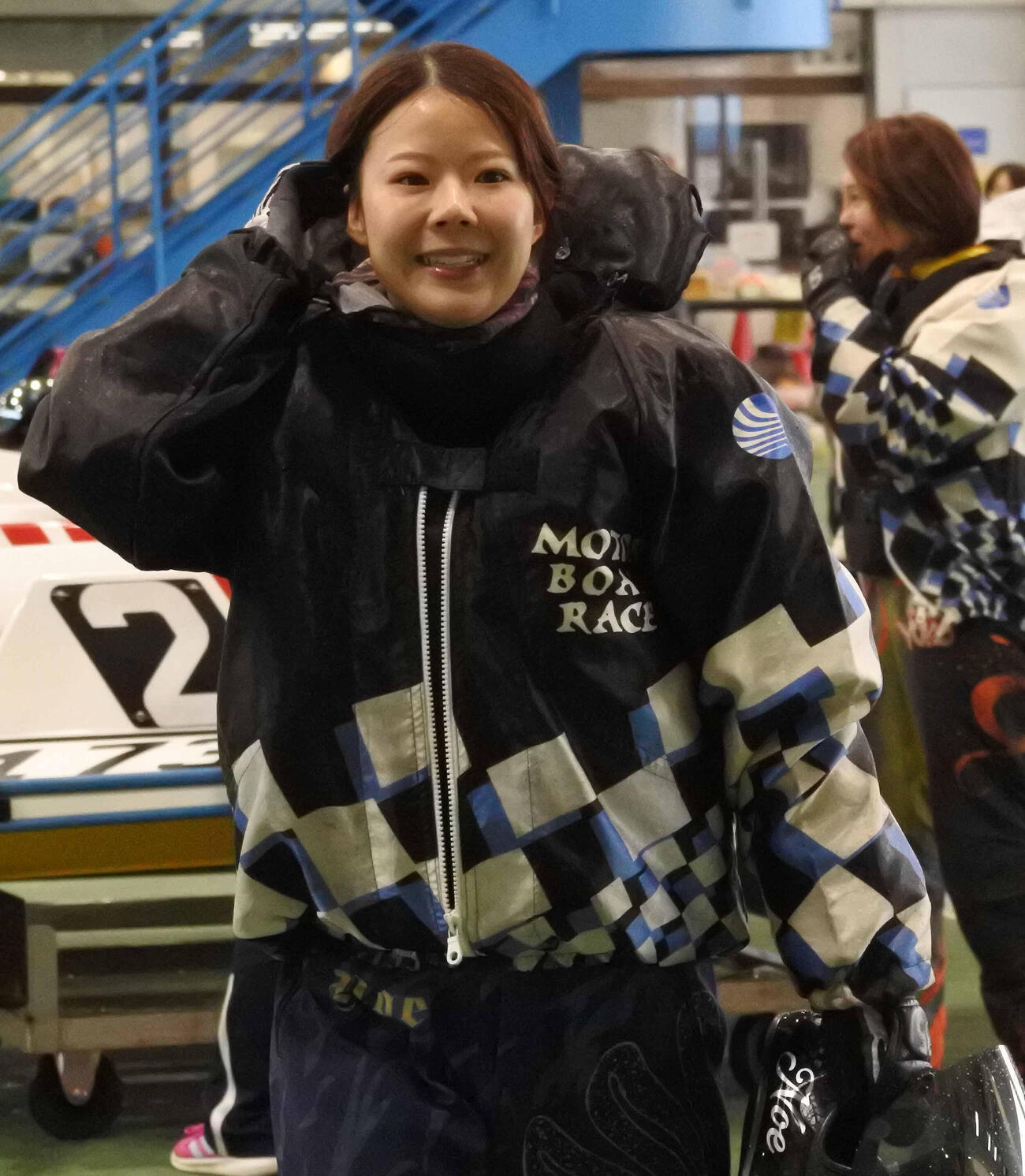米丸乃絵はレース直後にニッコリ
