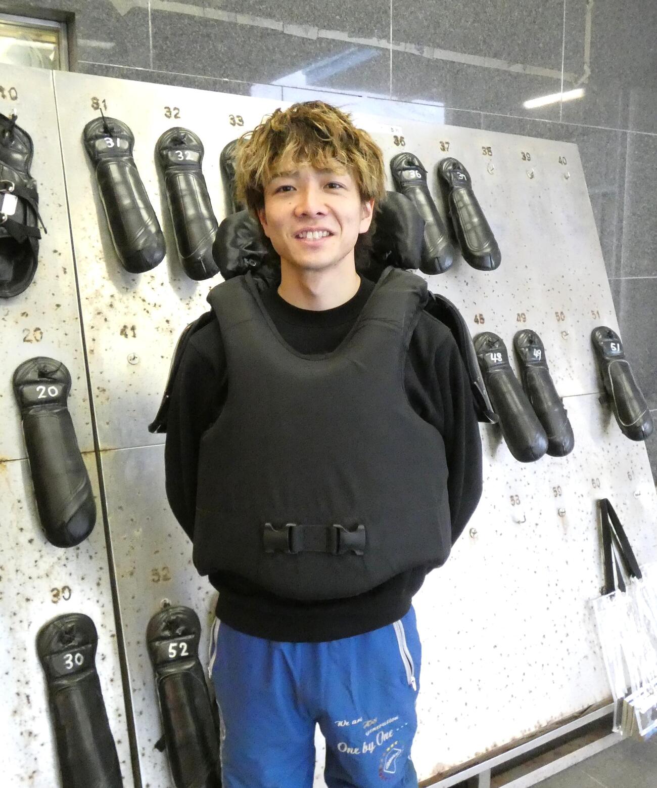 成貞琳平は128期ながら、今節が丸亀ボート初参戦（撮影・前原一樹）