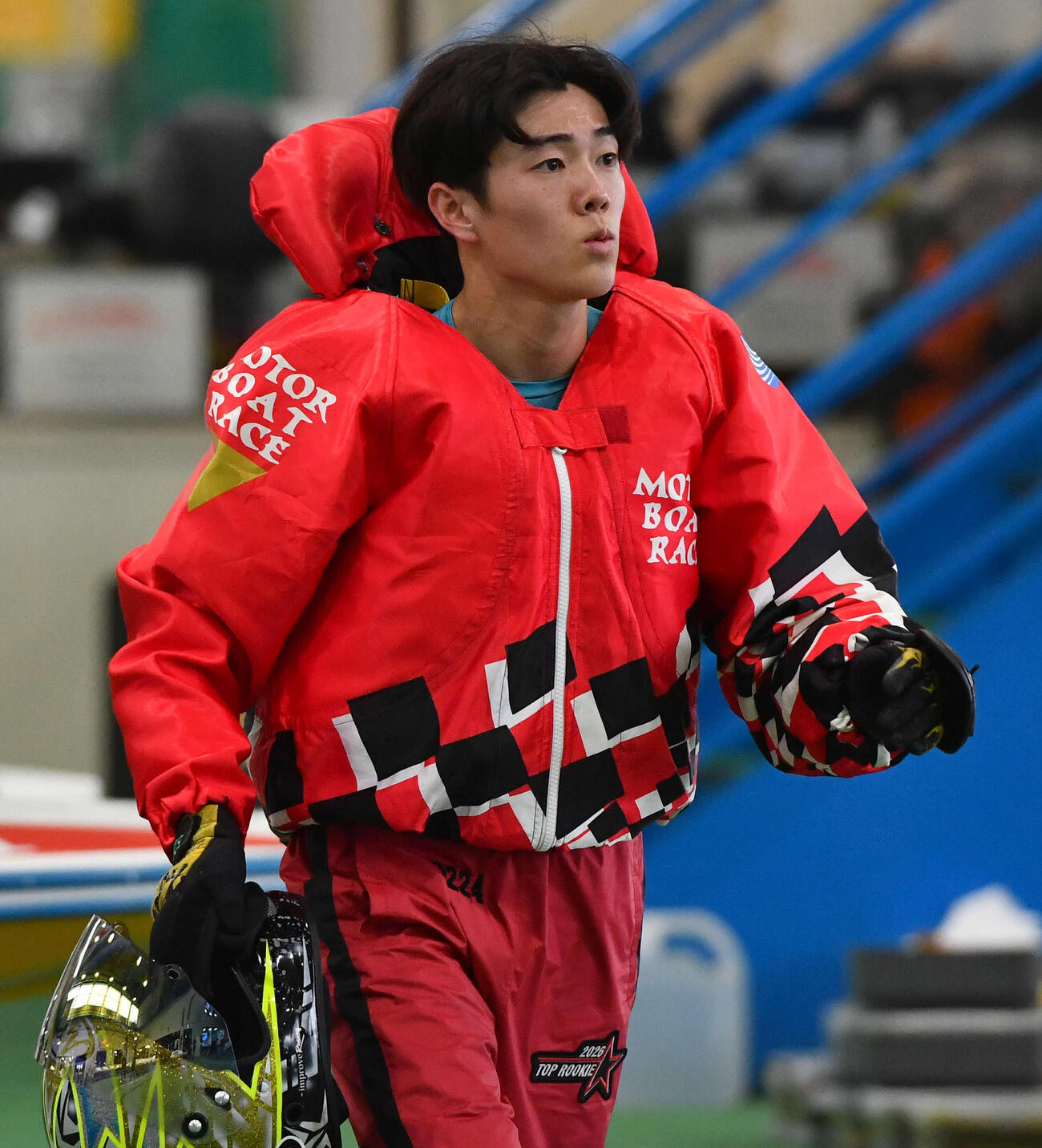 G1福岡チャンピオンカップ2日目　9R、勝利した西岡顕心（撮影・岩下翔太）