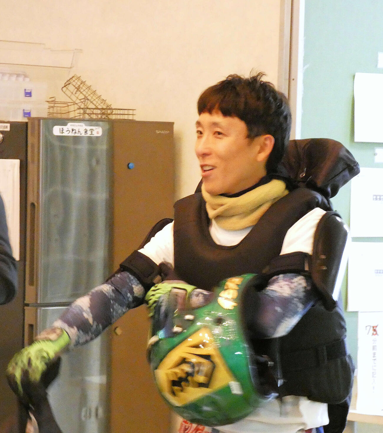 渡部悟が減量効果でリズムがいい！（撮影・前原一樹）
