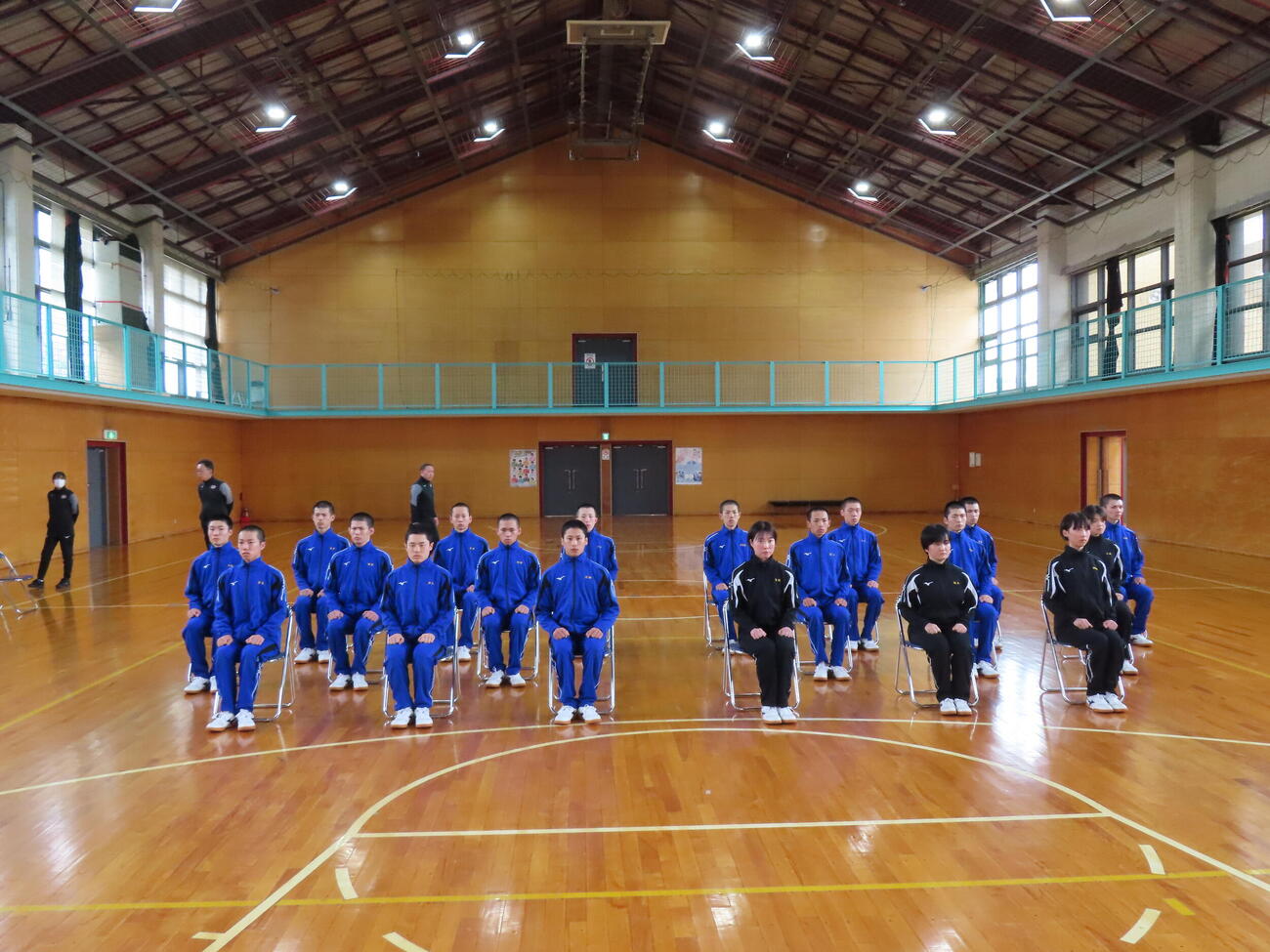 入所式での第40期選手候補生（撮影26年4月15日）