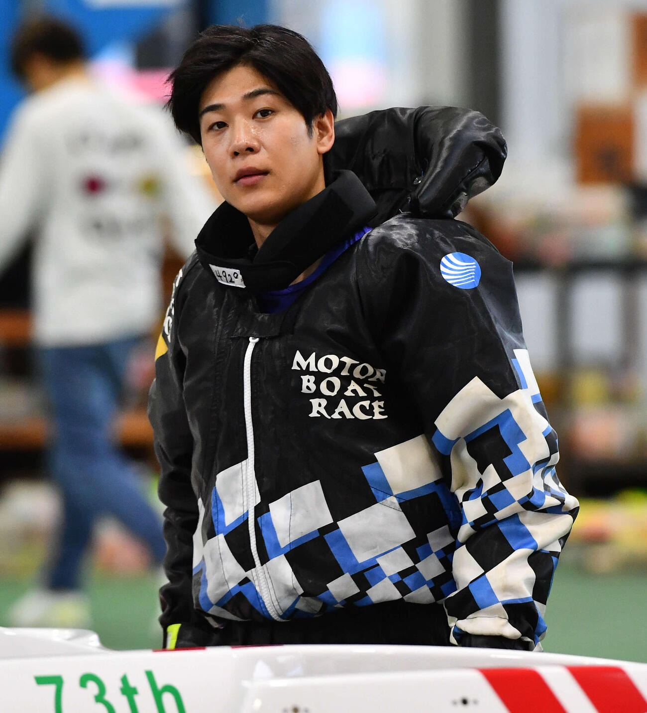 10R準優勝戦、2着で優出を決めた栗城匠（撮影・岩下翔太）