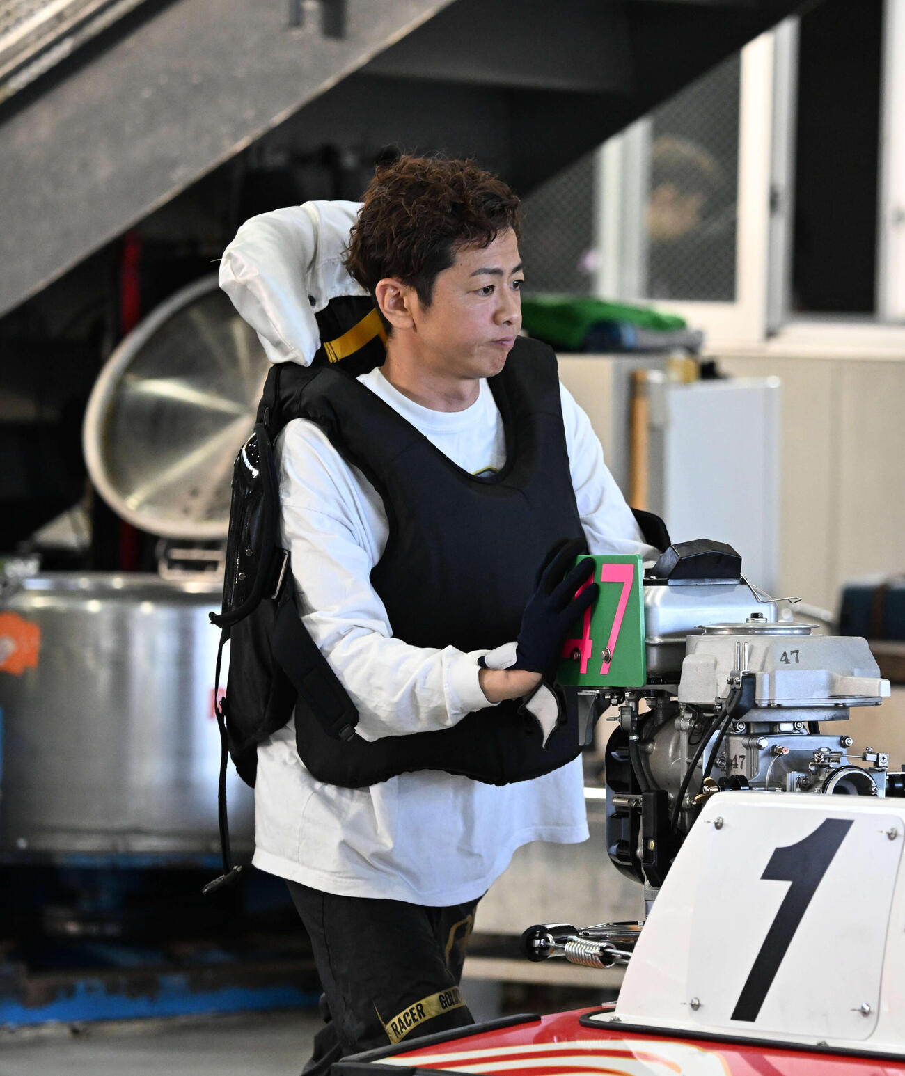 予選トップ通過を決めた石野貴之