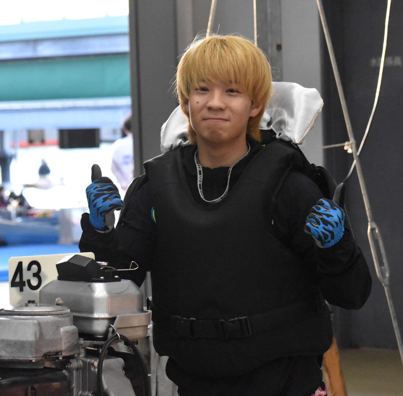 地元の岡崎凪汰が2日目こそ初勝利を目指す