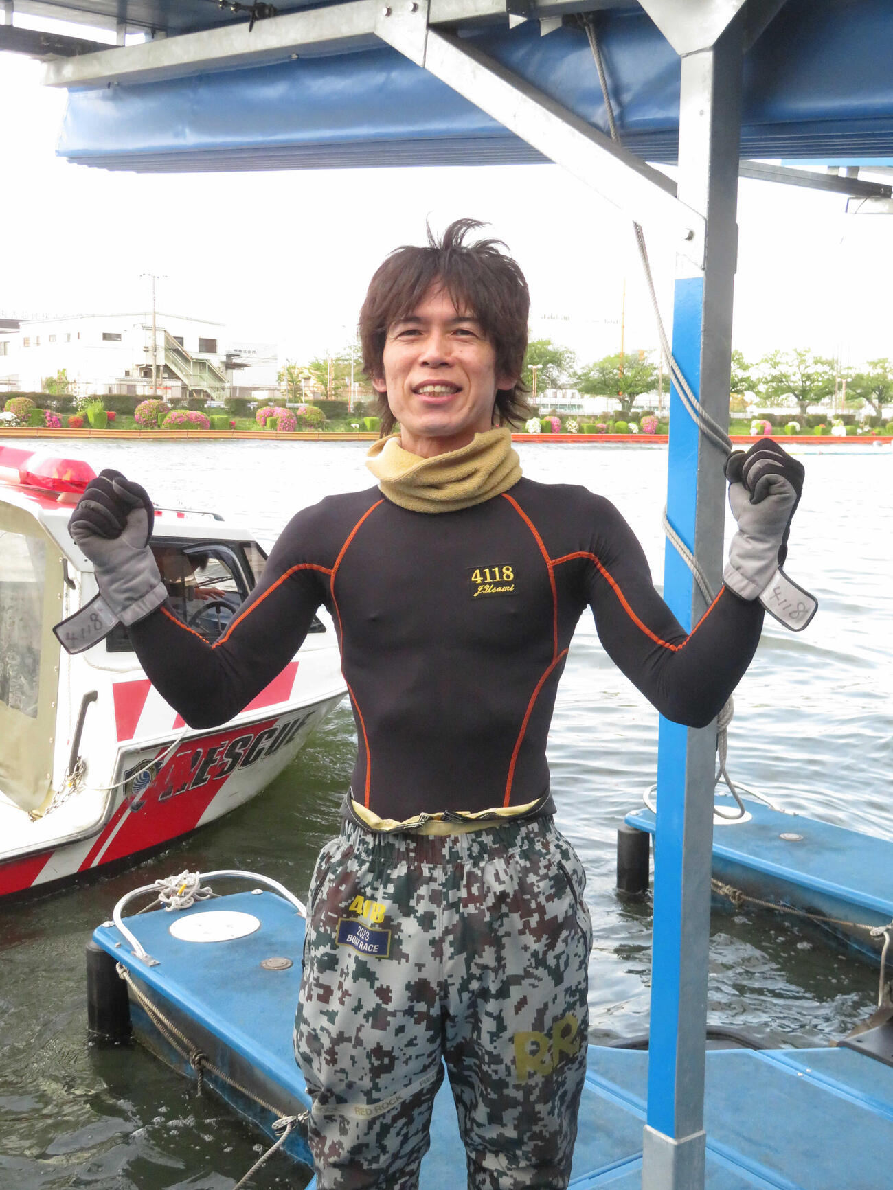 5年4カ月ぶりの優勝に笑顔の宇佐見淳