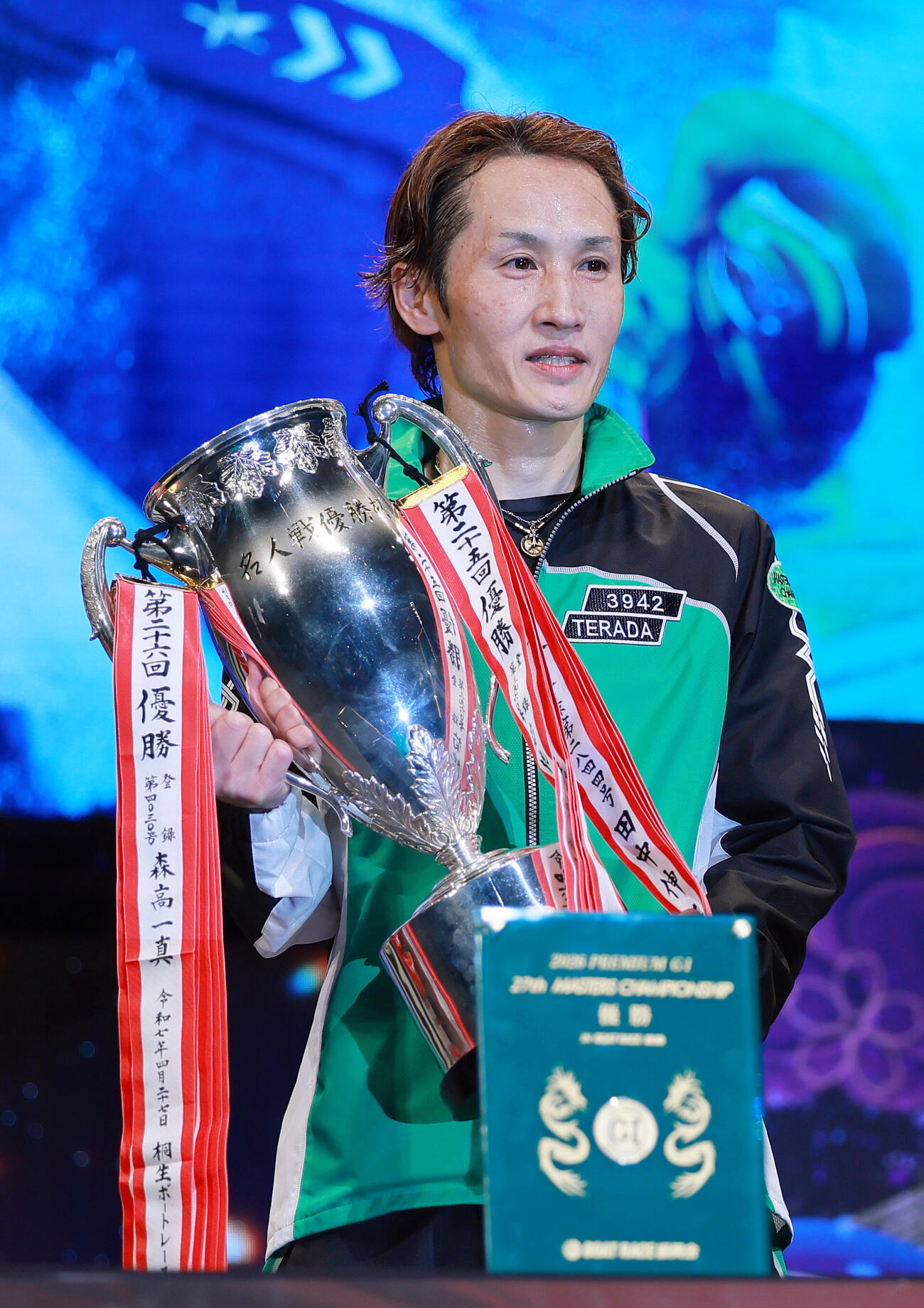 第27回マスターズチャンピオン最終日　優勝を決めた白井英治（撮影・上山淳一）