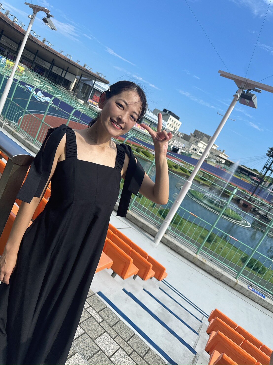 2年前に初めて平塚競輪場に行ったときのショットです（本人提供）