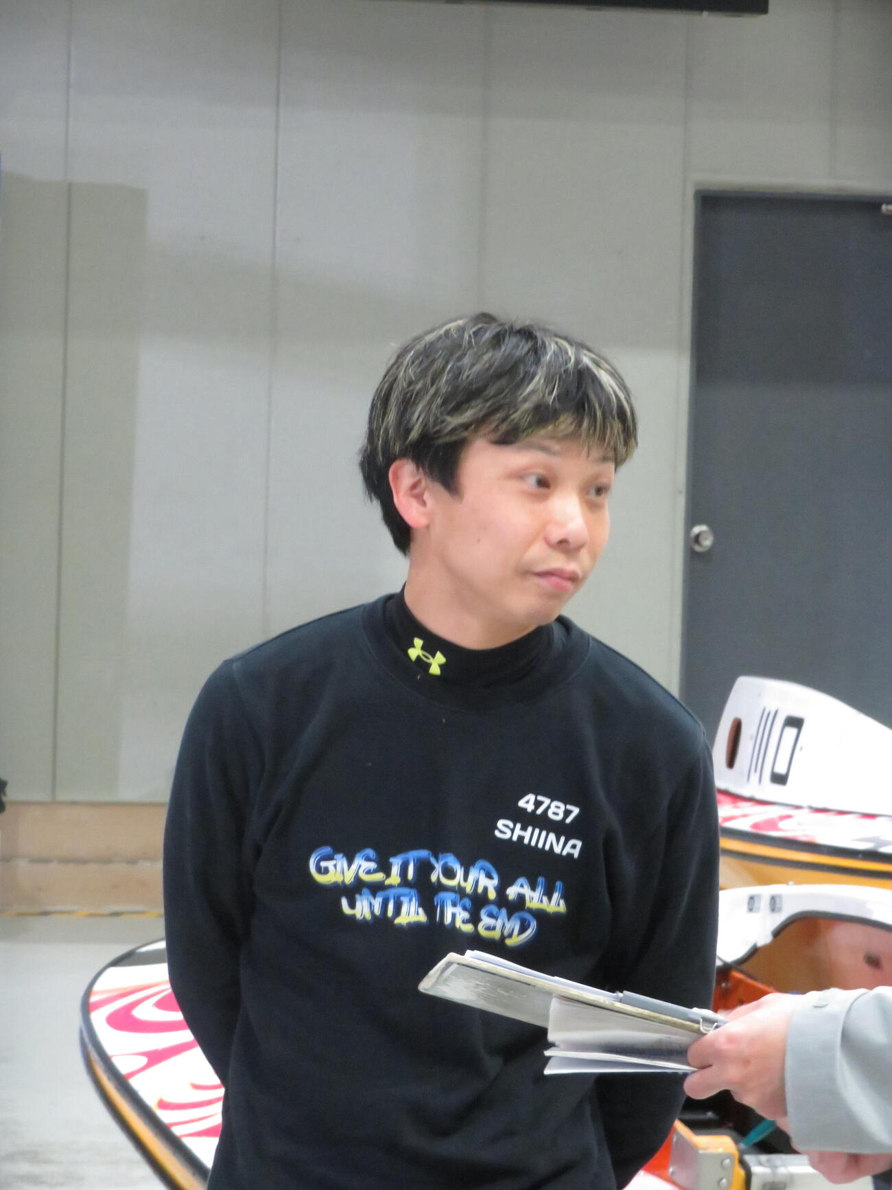 6秒60の前検1番時計タイをマークした椎名豊