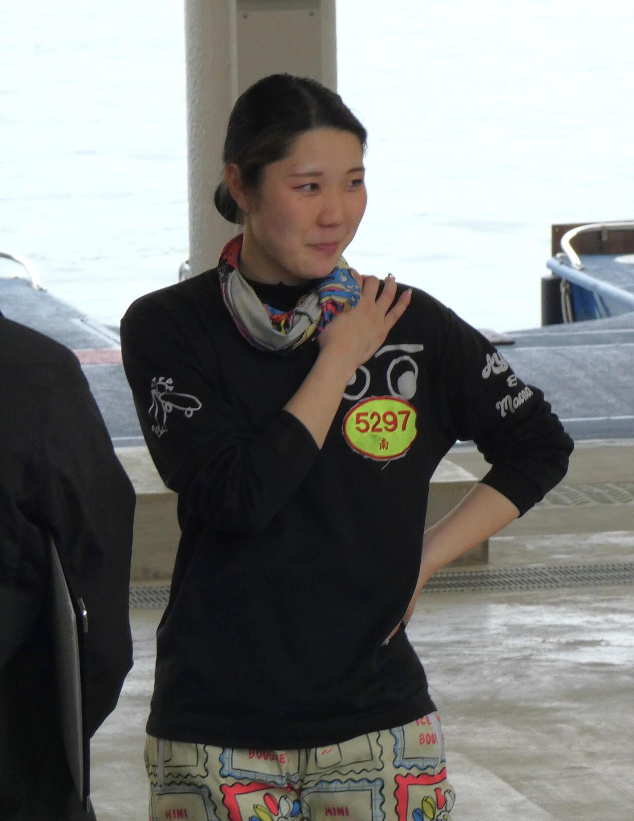 南彩寧が前回同様のエンジンとボートを引き当てる奇跡を起こした（撮影・前原一樹）