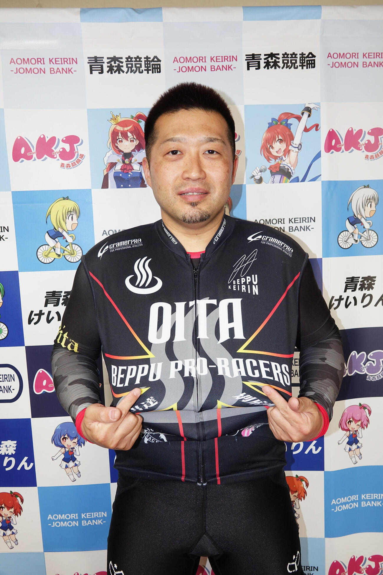 大分プライドで走る梶原恵介