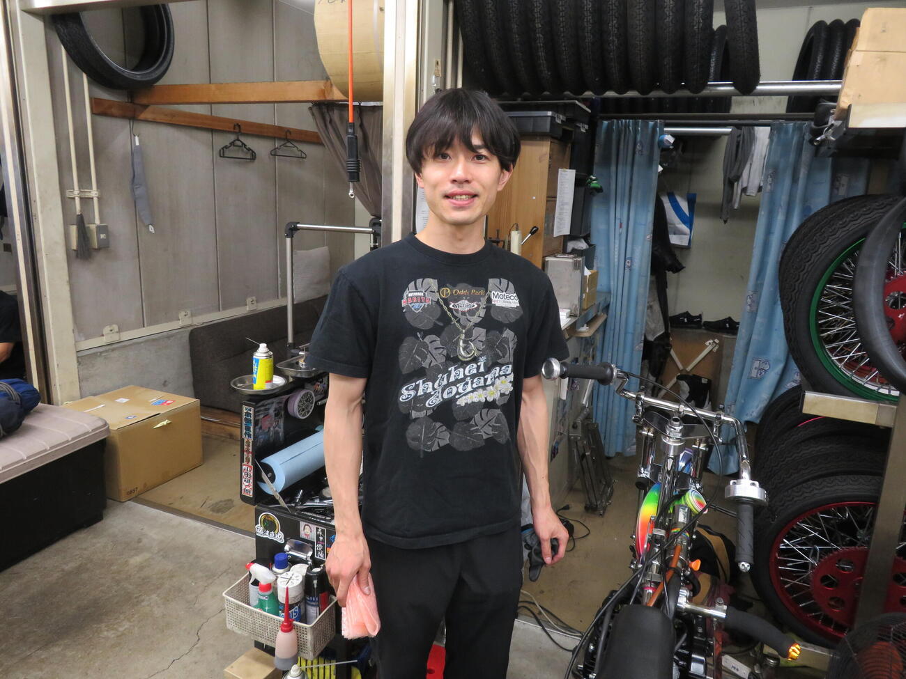 開幕戦で2着の米里崇徳が上位陣に全力でチャレンジ（撮影・小川将司）