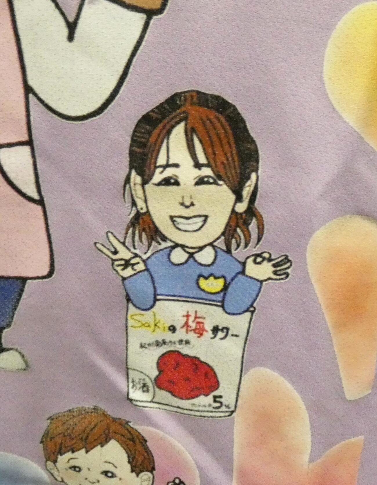 田上凜が描いた前田紗希の似顔絵