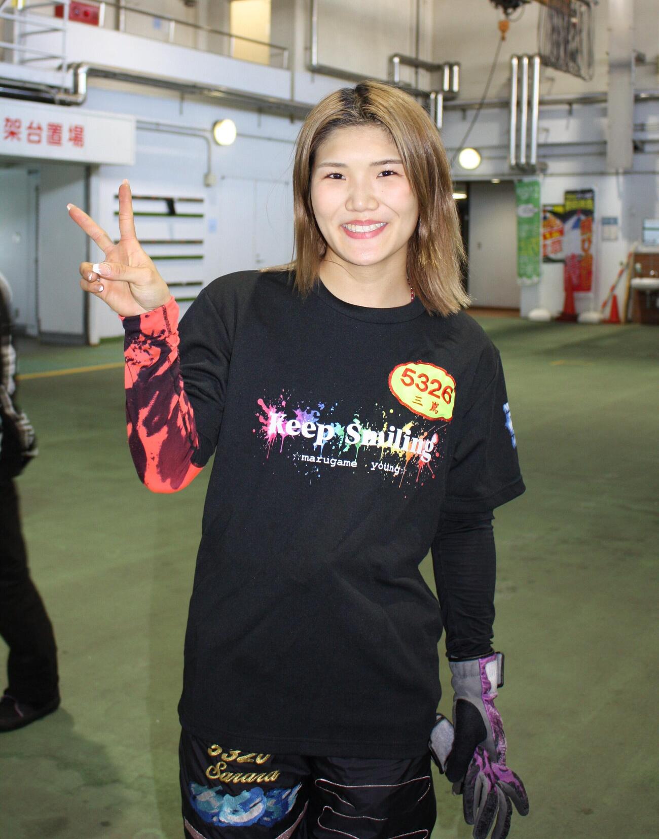 三嶌さららが初日5Rの女子戦をまくりで快勝した
