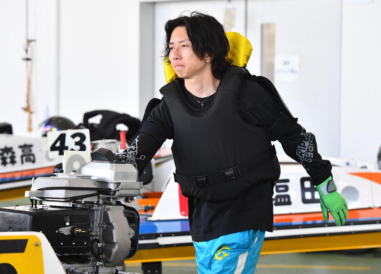 エトキ別。G1全日本王座決定戦前検　4504前田将太（撮影・岩下翔太）