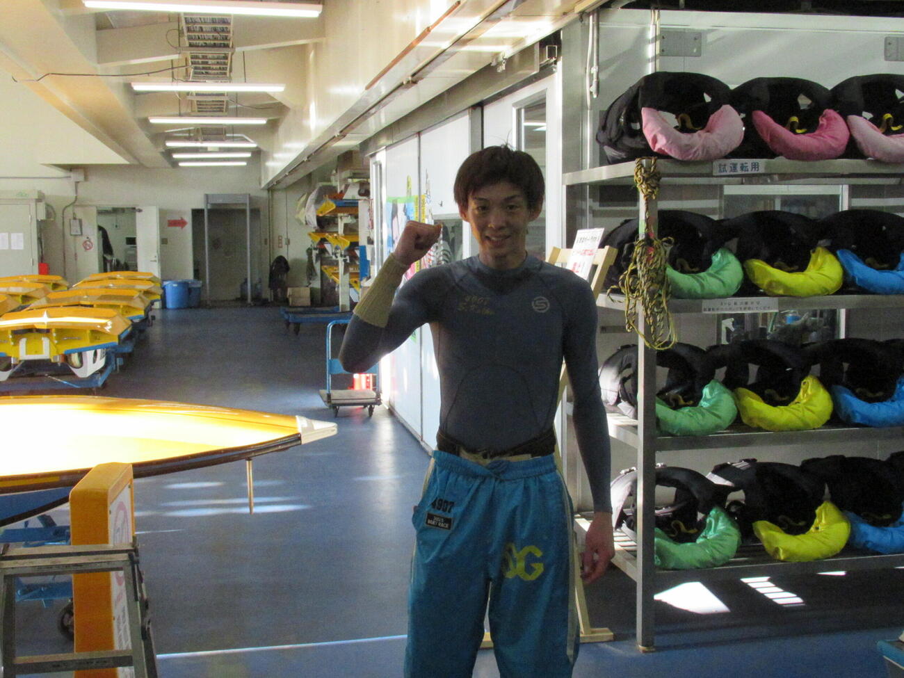 小池修平は優勝戦12Rインからしっかり逃げてガッツポーズ