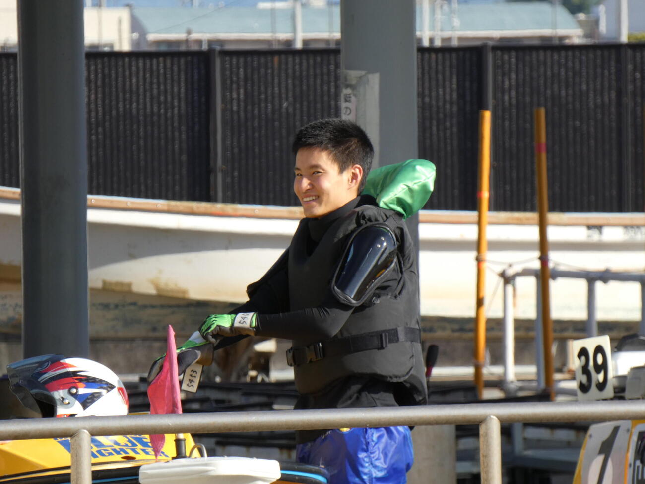 久保翔耶は初日1走を無事故完走とした（撮影・前原一樹）