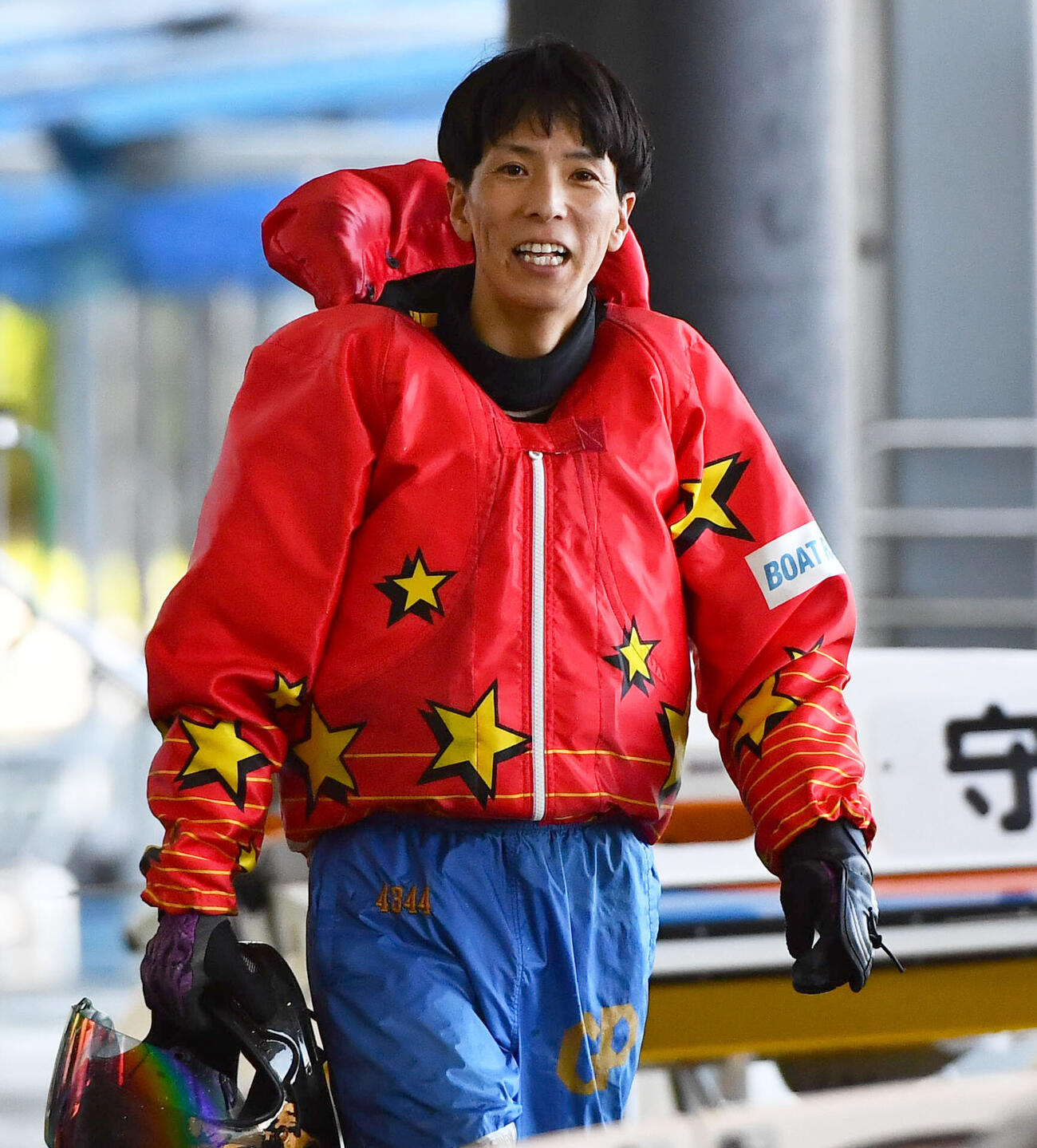 G1全日本王座決定戦3日目　10Rを終えて引き揚げる4344新田雄史（撮影・岩下翔太）