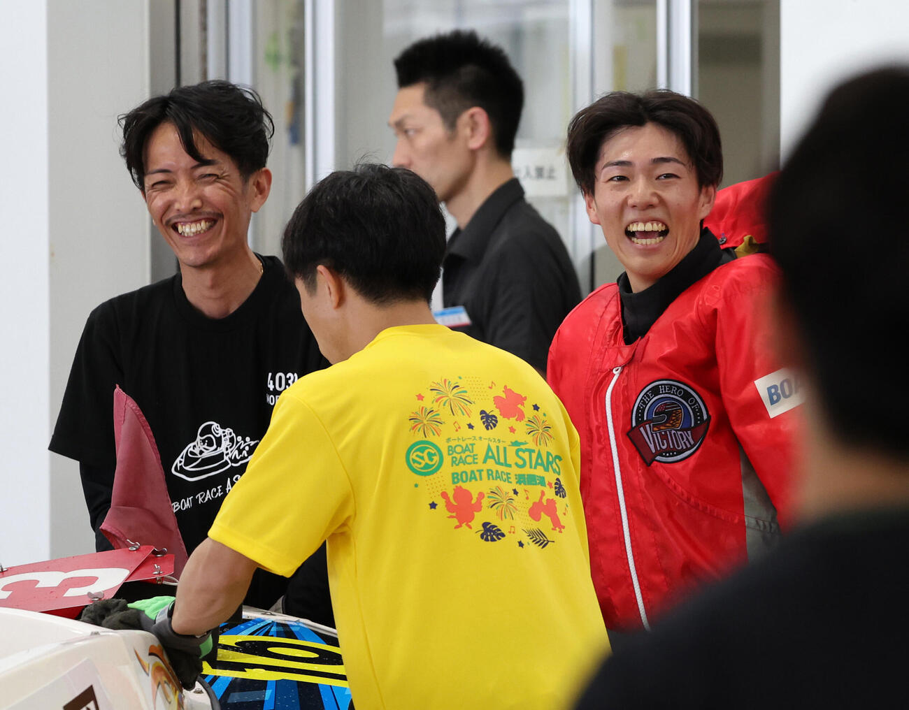 4RでSG初勝利を挙げ笑顔の西岡顕心（撮影・西尾就之）