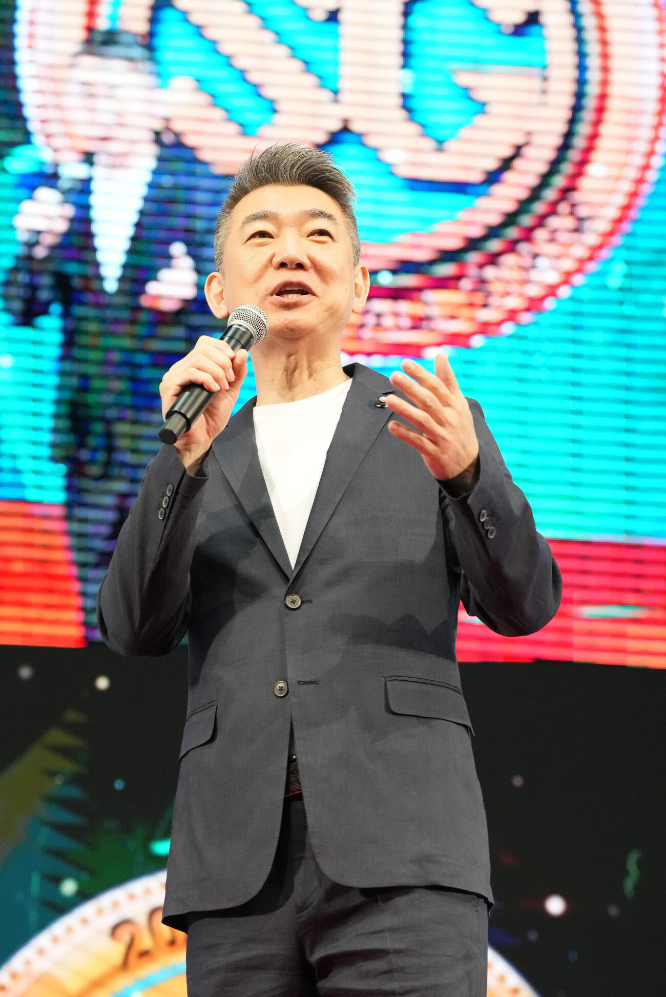 SGボートレースオールスター「6日目・最終日」　　トークショーに出演する橋下徹（撮影・森本幸一）