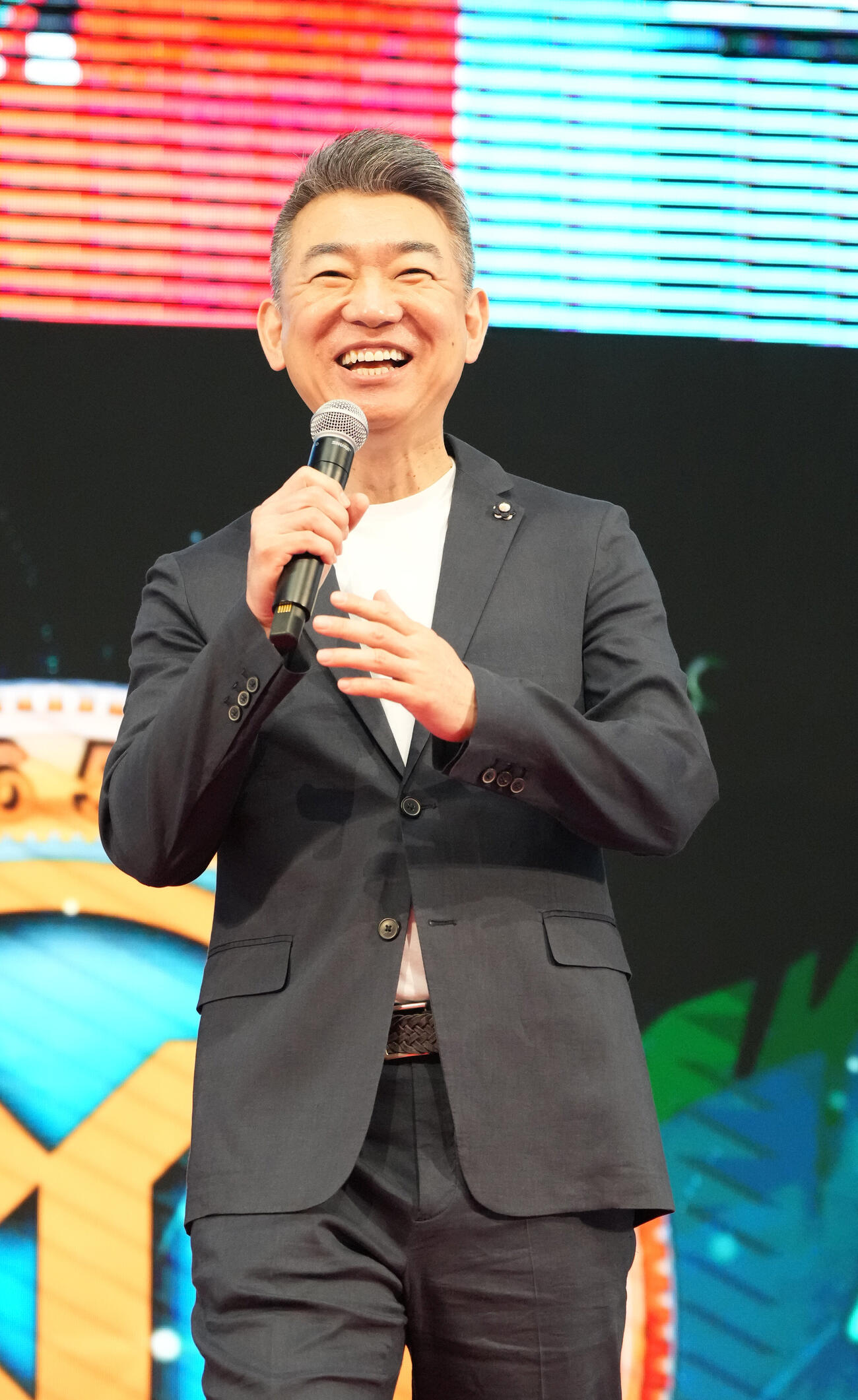 SGボートレースオールスター「6日目・最終日」　　トークショーに出演する橋下徹（撮影・森本幸一）